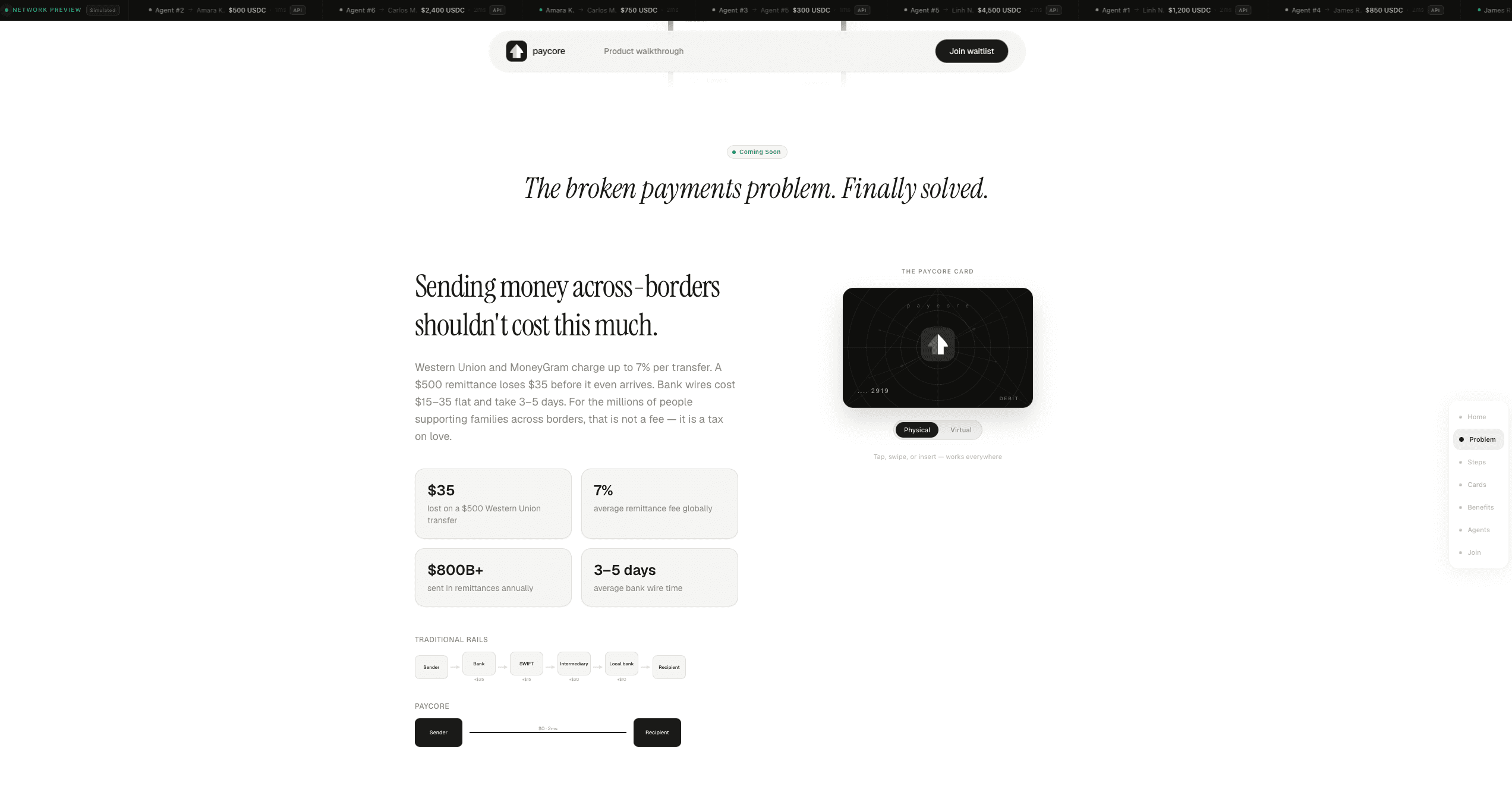 Paycore — screen 2