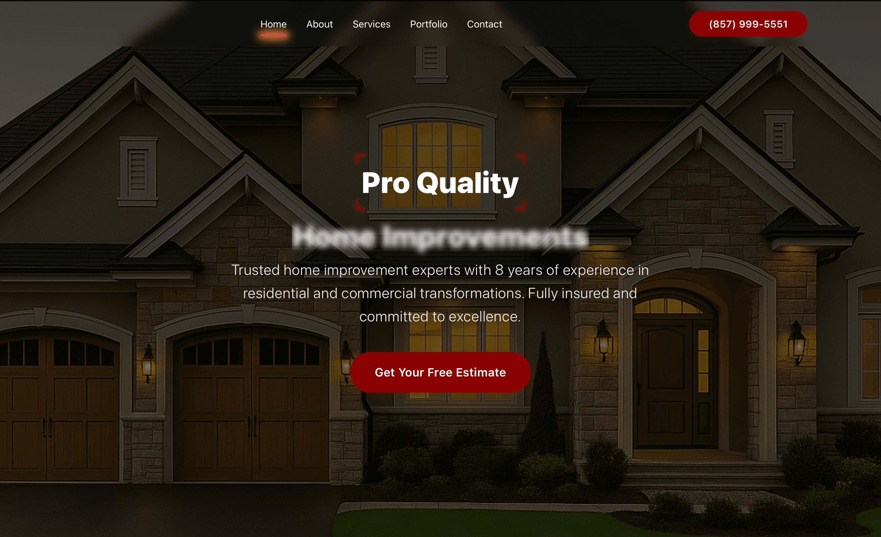 Painting Company Website — cover
