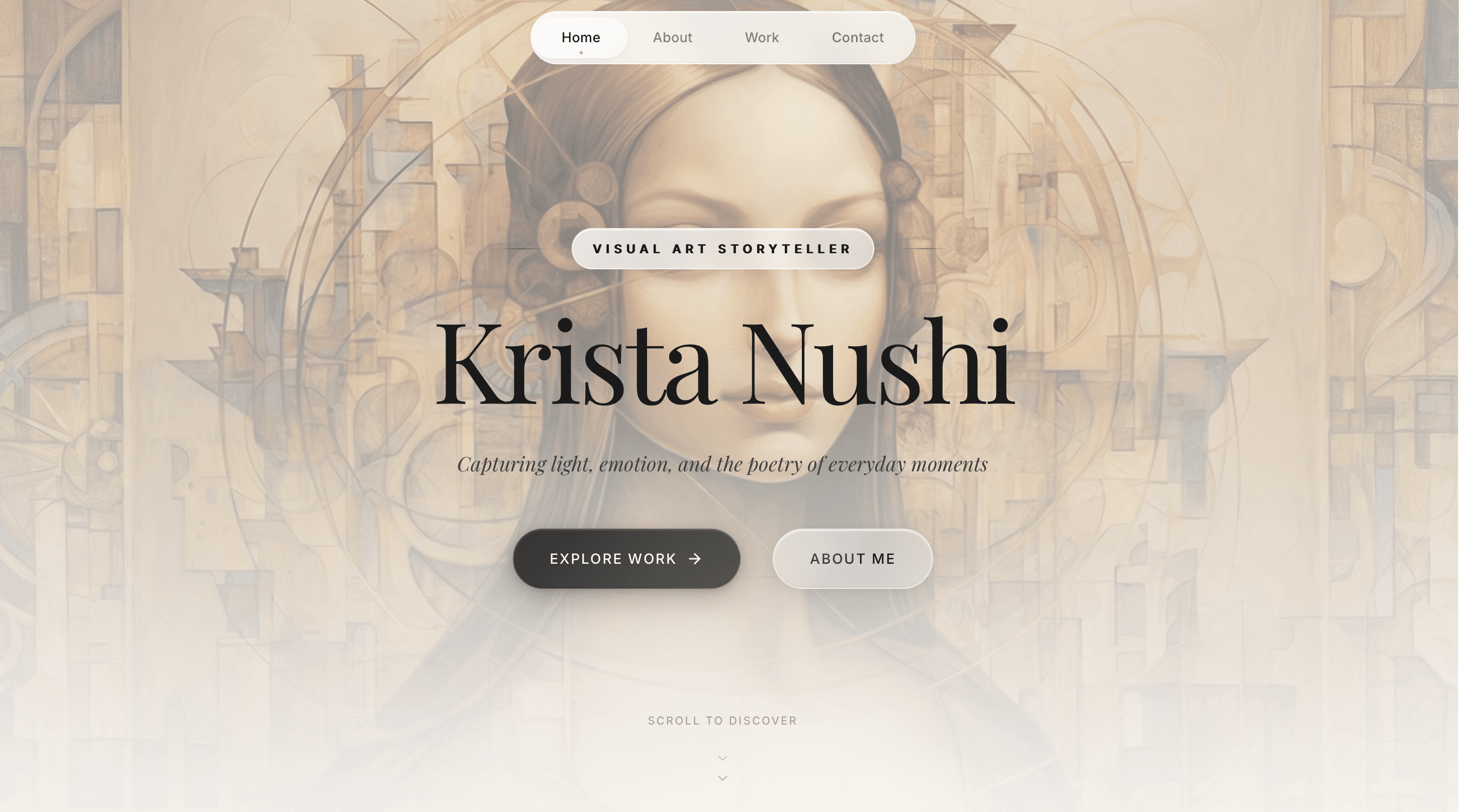 Artist Portfolio Website — cover