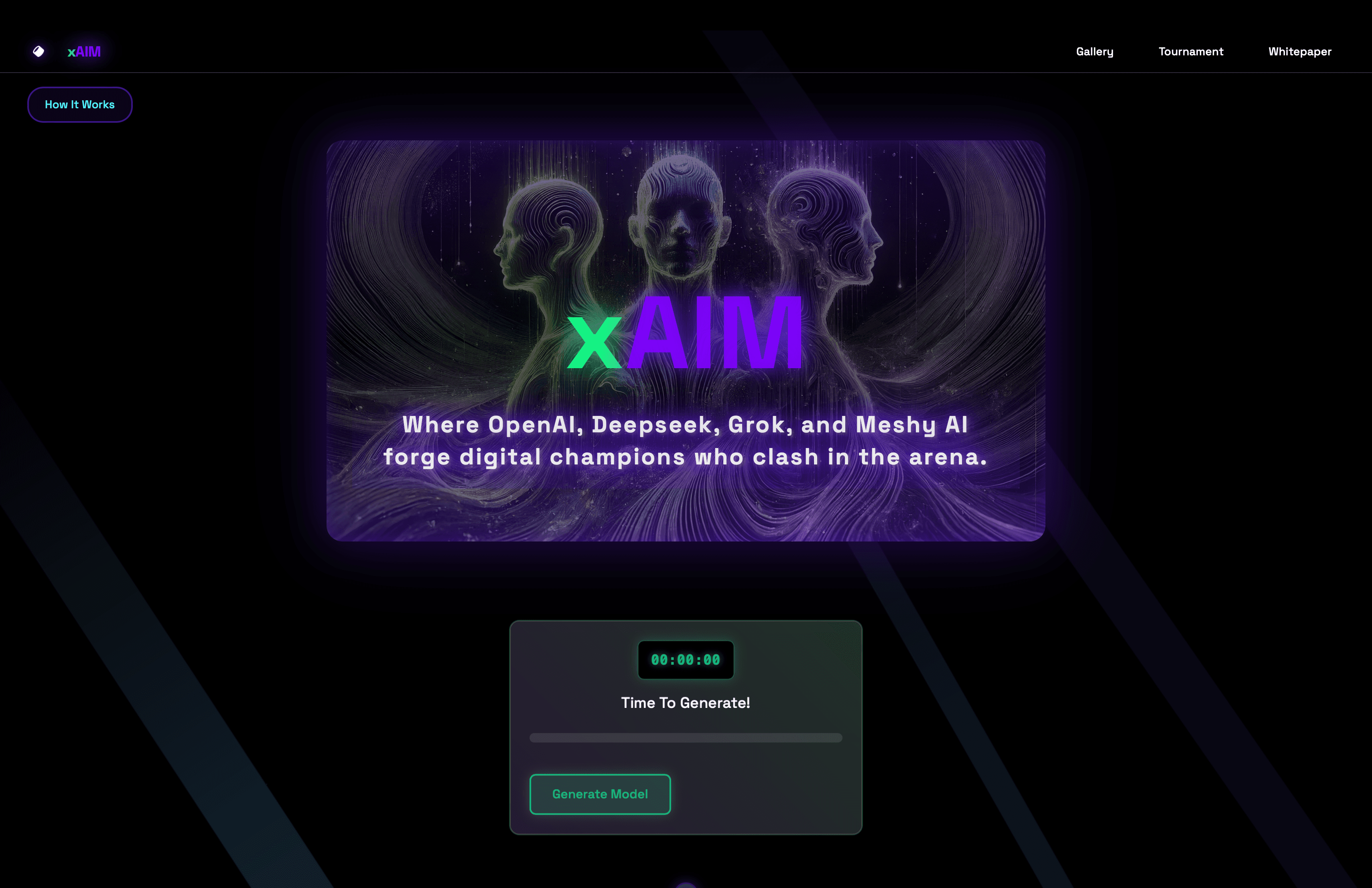 xAIM – AI-Powered 3D Model Generation Platform