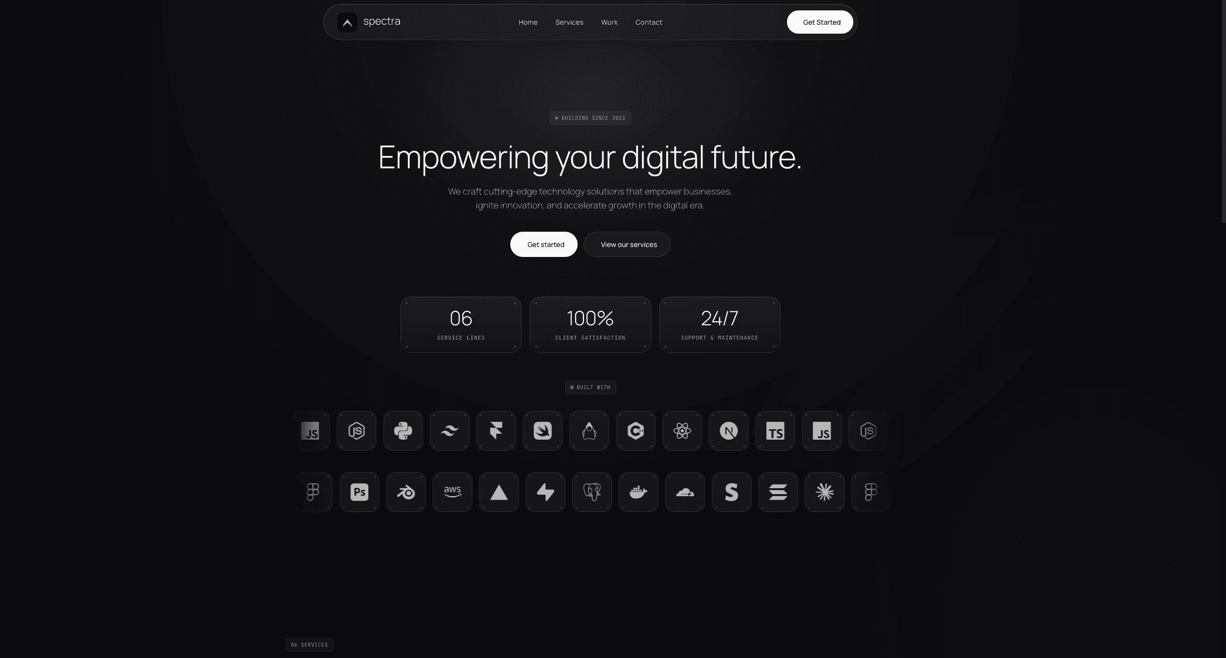 SpectraDev — main screen