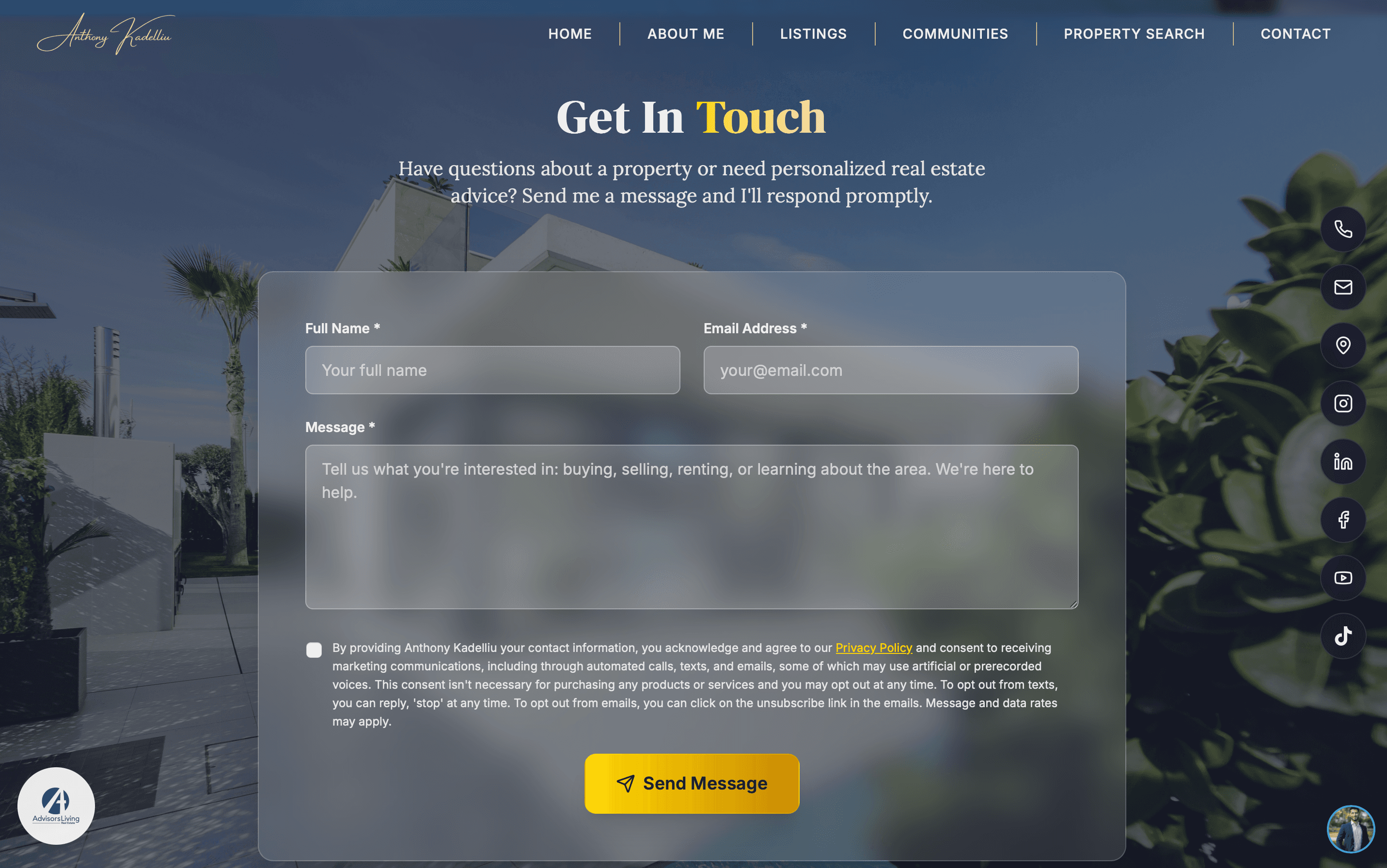 Real Estate Agent Website — detail 1